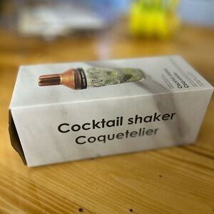 Copper and Silver Cocktail Shaker